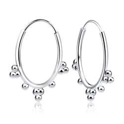 Fashion Silver Hoop Earring HO-1749
